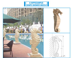 Dessin animé hippocampe PVC eau pulvérisée accessoires de <span class=keywords><strong>douche</strong></span> extérieure pour piscines spa piscines pour enfants paysage <span class=keywords><strong>piscine</strong></span> fontaine thème Animal - Product Image 2