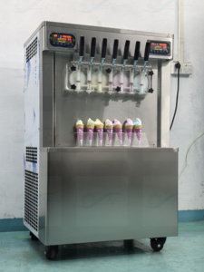 Macchina per Gelato Professionale da Pavimento di Alta Qualità con Funzione Notturna per Mantenere Fresco, 7,5 Gusti, per Gelato Soft - Product Image 5