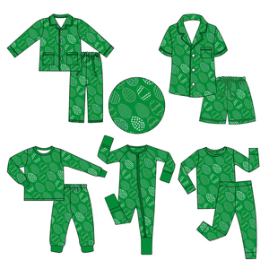 Yeni ODM Bebek Paskalya Bambu Pijamaları Bambu Satış Sonrası Pijamaları Bambu Uzun Pijamaları Renkli Güzel Bambu Pijama - Product Image 1