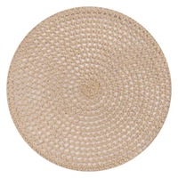 Nouveauté Napperon chargeur rond en paille naturelle napperons de table tissés vente en gros tasses assiettes tapis