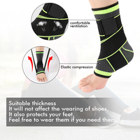 Manchon de Compression du pied réglable, Support de cheville en Nylon pour femmes et hommes