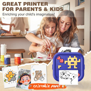 Yuniq per bambini X3 Mini stampante tascabile istantanea blocco cartoni animati interfaccia Wireless portatile portatile stampante senza inchiostro per bambini giocattoli - Product Image 4