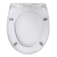 Asiento de inodoro de liberación rápida redondo PP en forma de O grande modelo económico popular directo de fábrica H560