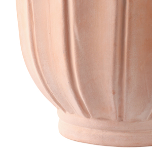 Set di 3 vasi in terracotta scanalati di diverse dimensioni per piante da interno ed esterno con bordo sagomato - Product Image 4