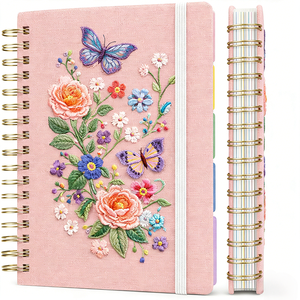 <b>Custom</b> Wholesale Fabric Cover Notebook High Quality Hardcover Journal Personalized Logo <b>Diary</b> for Students Gift Business - Product Image 2