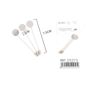 Set di 3 forcine per capelli da sposa Ilan, 7,5 cm, bianche, per decorazioni per capelli da matrimonio - Product Image 2