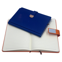 Libreta Ejecutiva de Lujo en Cuero PU, Diario de Negocios A5 con Logotipo Personalizado, Cierre Magnético Metálico, Libreta Premium
