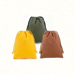 ถุงผ้าแคนวาสลินินพิมพ์โลโก้ตามสั่ง ใช้ซ้ำได้ เป็นมิตรกับสิ่งแวดล้อม สำหรับใส่เทียน สบู่ ของขวัญ พร้อมเชือกผูก - Product Image 6