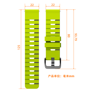 22mmシリコンストラップクイックリリース時計バンドピアノパターンデュアルカラースポーツストラップHuaweiウォッチ用 - Product Image 5