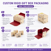 Boîte cadeau rigide de luxe personnalisée avec rabat frontal, 4 boîtes intérieures, emballage de présentation pour gâteaux de lune et pâtisseries, vente en gros OEM