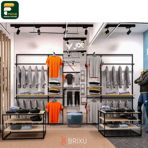 Présentoir Minimaliste pour Boutique de Vêtements – Panneau Vertical Grille pour Suspension de Vêtements – Meuble de Présentation pour Magasin de Détail - Product Image 6