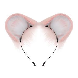 Bandeau en peluche d'oreille d'animal fait à la main de mode moderne <span class=keywords><strong>accessoires</strong></span> mignons de cheveux d'oreilles de souris - Product Image 3