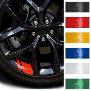 Autocollants réfléchissants pour logo/badge <span class=keywords><strong>de</strong></span> roue <span class=keywords><strong>de</strong></span> <span class=keywords><strong>voiture</strong></span> <span class=keywords><strong>de</strong></span> <span class=keywords><strong>luxe</strong></span> Cosf, bande <span class=keywords><strong>de</strong></span> protection réfléchissante d'avertissement <span class=keywords><strong>de</strong></span> sécurité automobile pour camions, moto - Product Image 2