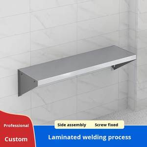 Estantes de Acero Inoxidable para Montar en la Pared, con Dimensiones Ajustables, para Almacenamiento en la Cocina de Hornos Microondas Pequeños - Product Image 2