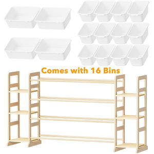 Boîte <span class=keywords><strong>de</strong></span> rangement pour jouets avec logo personnalisé, décoration <span class=keywords><strong>de</strong></span> <span class=keywords><strong>chambre</strong></span>, salon pour tout-petits, organisation <span class=keywords><strong>de</strong></span> la salle <span class=keywords><strong>de</strong></span> jeux pour enfants, organisateur <span class=keywords><strong>de</strong></span> rangement pour jouets avec étagère et bacs - Product Image 4