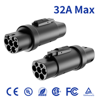 Adaptateur de prise de chargeur de voiture électrique neuf 240V/415V 32A AC Type2 vers prise GBT 3 phases certifié CE 8KW/13KW