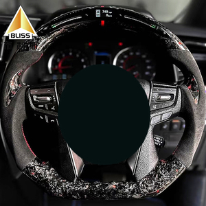 Pièces détachées de course Bouton de commande du volant Table de volant Ensemble de couvertures de volant en <span class=keywords><strong>bois</strong></span> pour Toyota Alphard - Product Image 2