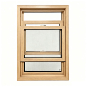 Fenêtre à double battant en PVC de style américain, coulissante verticalement, à bascule, pour la décoration de maisons résidentielles - Product Image 4
