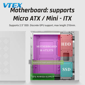 I5-11400 d'ordinateur de bureau 8L blanc SPCC Case <span class=keywords><strong>H510</strong></span> Carte mère 16GB RAM 512GB SSD Châssis Case Business Desktop Computer - Product Image 3