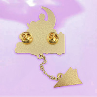 Pins en émail anime personnalisés, pin's de revers en métal à motif personnalisé avec breloque pour collection de fans, cadeau