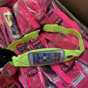 Ceinture réfléchissante haute visibilité avec poche pour téléphone pour la course nocturne, le cyclisme, équipement de sécurité, bande élastique réglable - Product Image 2