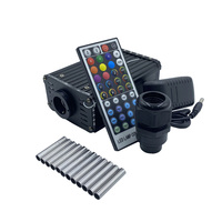 Kit étoile de voiture à moteur à fibre optique 18W DC12V RGBW Twinkle LED avec plafonniers à fibre optique
