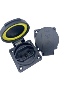 Yuadon เต้าเสียบกันน้ำสำหรับใช้ใน IP54อุปกรณ์ไฟฟ้าของ YD-023S มีฝาปิดปลั๊กเสียบก้น10A 250V - Product Image 2