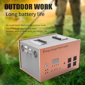 Générateur solaire moderne 2000W avec batterie LiFePO4, station d'alimentation portable d'urgence pour extérieur, 1433Wh, onde sinusoïdale pure - Product Image 5