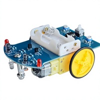 Kit de Voiture de Suivi Intelligent D2-1, Voiture de Suivi de Ligne DIY, Composants Électroniques sur Carte PCB Unique