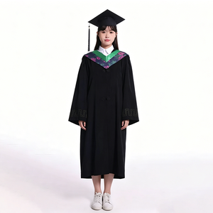Robe de Cérémonie de Remise des Diplômes en Polyester pour Hommes – Tenue Académique Universitaire pour Docteur, Maître, Professeur et Directeur - Product Image 2