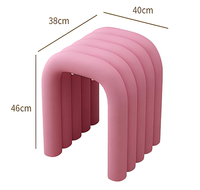 Tabourets d'entrée en velours pour la maison, tabourets bas, tabourets pour changer de chaussures à la porte d'entrée, vente en gros
