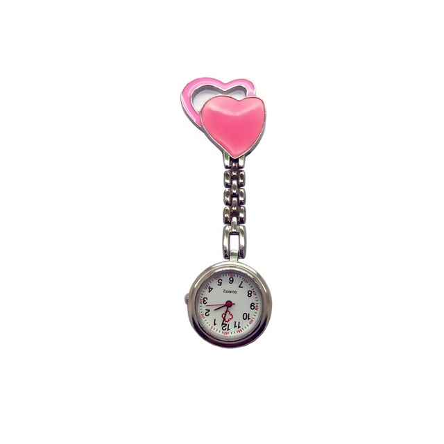 Wholesale Minimalist Metal Nurse Fob Watch Customized Quartz Pink Breast Watch for Nurse Reloj De Enfermera