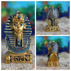 1ชิ้นรูปปั้นแห้งฟาโรห์ราชาทำจากเรซินรูปปั้นมัมมี่อียิปต์โบราณของตกแต่งบ้านโมเดลขนาดเล็ก LYY9176ตกแต่งบ้าน - Product Image 2