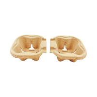 Support à gobelets en papier biodégradable personnalisé, plateau pour 2 gobelets, porte-boissons à emporter, emballage écologique