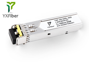 Sẵn sàng tàu 1000base-bx 1.25G bidi thu phát quang mô-đun 1310nm/1490nm 60km Simplex LC SM DFB Pin sợi quang GPRS PoE - Product Image 3