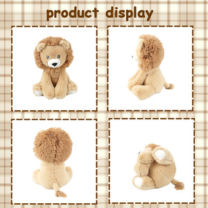 Bán buôn 30cm Kích thước ánh sáng màu nâu dễ thương Sư tử nhồi bông đồ chơi sang trọng cho trẻ em Quà tặng - Product Image 3