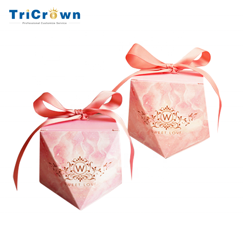 Couleur professionnelle Doux Mini Mignon Papier boîte De Bonbons De Mariage Boîte D'emballage