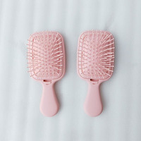 Peigne électrique ionique compact et mignon pour enfants, vente chaude, licorne, miroir amovible, coussin d'air macaron, nylon