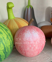 Ballon gonflable modèle de fruit de simulation, publicité gonflable géante orange poire fraise citron ananas banane
