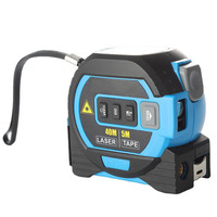 Mètre Laser Multifonctionnel Numérique 3 en 1, 40 m Rechargeable, Outil de Mesure 5 m avec Écran LCD