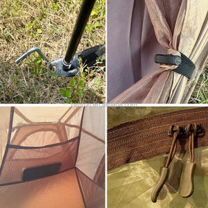 Tente de <span class=keywords><strong>camping</strong></span> 4 saisons pour 2 personnes, légère, facile à monter, imperméable 3000 mm, idéale pour la randonnée en plein air - Product Image 6