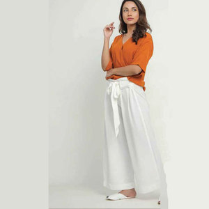 Blusa Casual de Verano para Mujer al por Mayor, Top Cruzado con Cuello en V, Manga Media, Ajuste Holgado, Color Liso, Camisa de Poliéster para Dama - Product Image 1