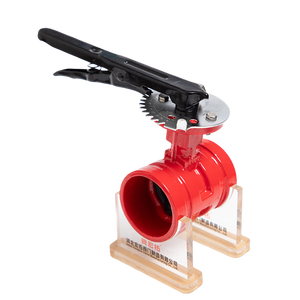 صمام فراشة يدوي من الحديد الزهر بضغط PN16 وقطر DN65 مع ذراع يدوي - Product Image 1