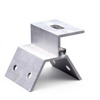 Accessoires photovoltaïques, ensemble de 10 pièces, pinces en forme de T pour tuiles en acier coloré, clip d'angle solaire en alliage d'aluminium, fixations photovoltaïques