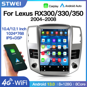 STWEIレクサスRX RX300 RX330 RX350 RX400トヨタハリアー2004-2008テスラスタイルスクリーンカーラジオマルチメディアプレーヤーGPSカープレイ - Product Image 3