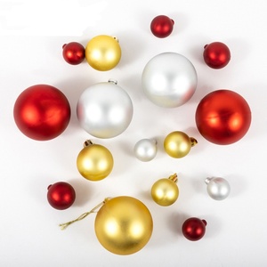 Giáng sinh treo trang trí bóng thủy tinh trung tâm cảnh trang trí Cây giáng sinh mạ - Product Image 3