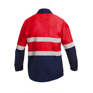 Ropa de trabajo de seguridad reflectante Camisa de algodón para hombres Camisas DE TRABAJO reflectantes de alta visibilidad para minería y construcción - Product Image 2