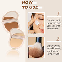 Fond de teint compact léger sans mica avec fond de teint en poudre de maquillage minéral flou