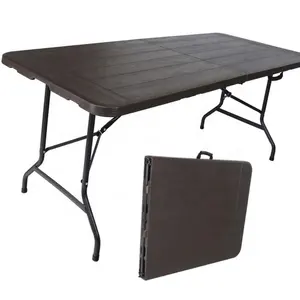 Mesa de comedor portátil profesional de aluminio para exteriores con certificado CE - Product Image 1