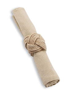 Servilleteros de yute trenzados al por mayor de fábrica, servilleteros de <span class=keywords><strong>cuerda</strong></span> de Yute natural tejidos a mano, servilleteros trenzados con nudo marinero - Product Image 4